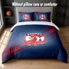 Sydney Roosters Design Bett Bettwäsche Set 1 Bettbezug + 2 Kissenbezüge Weich Atmungsaktiv Haushalt Bettwäsche