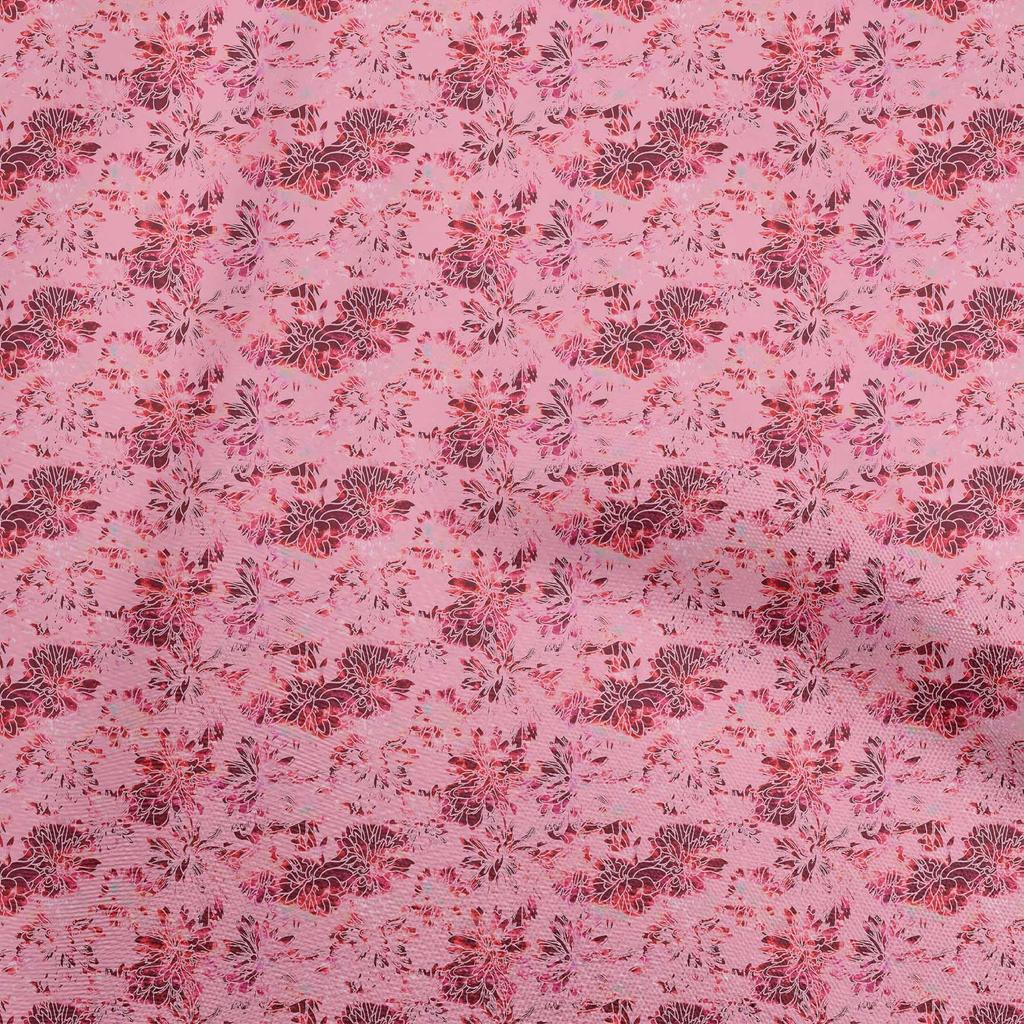 oneOone Cotton Poplin Dusty Pink Fabric Asian-Tie & Dye- Texture Quilting Supplies Print Sewing Fabric By The Yard 42 Inch