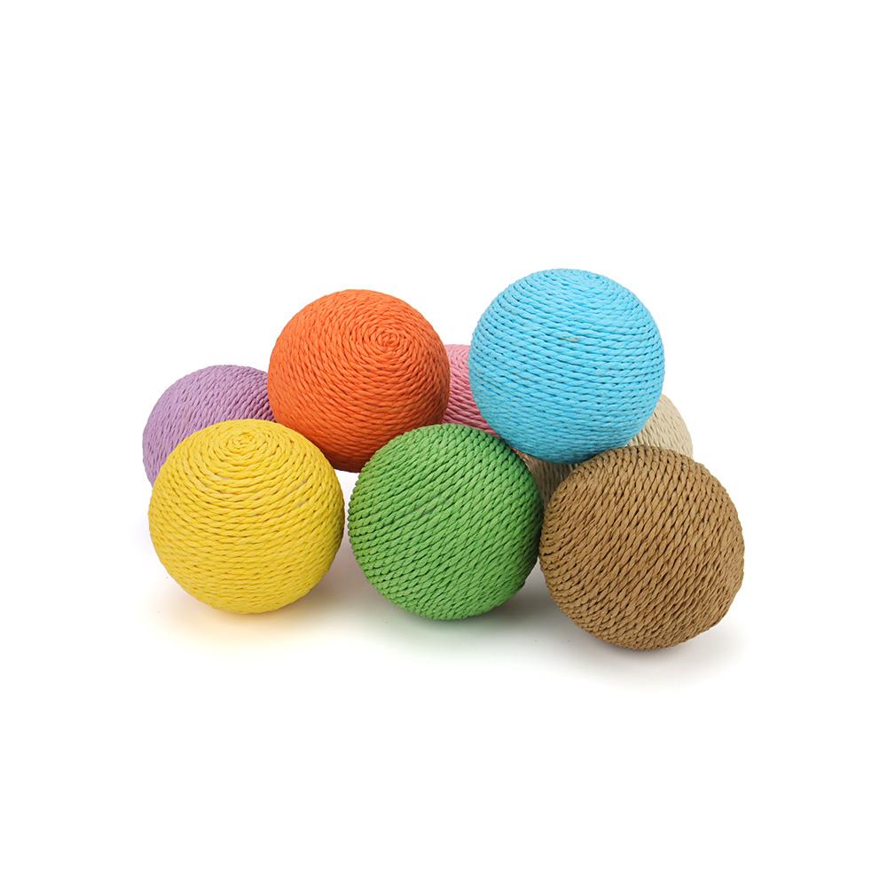 10cm Paper Rope Cat Toy Bite Kitten Interactive Chew Scratching Toys Funny Cat Scratcher Pet Supplies