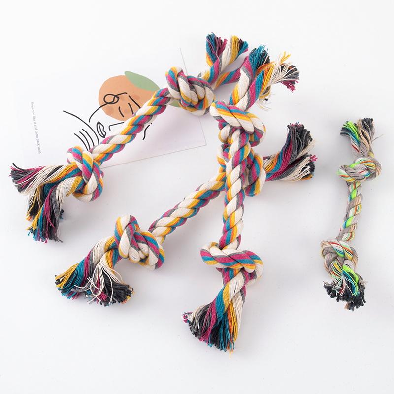 Durable Dog Toys Chew Rope Knots Puppy Teeth inding Sound ing Teacup Toys Boredom Buster Toys for Puppies And Dogs