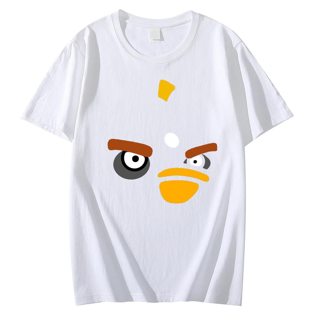 Lustiger Ausdruck Print Sommer Baumwolle Kurzarm Herren- und Damen-T-Shirt Rundhals weich elastisch atmungsaktiv Herren-T-Shirt