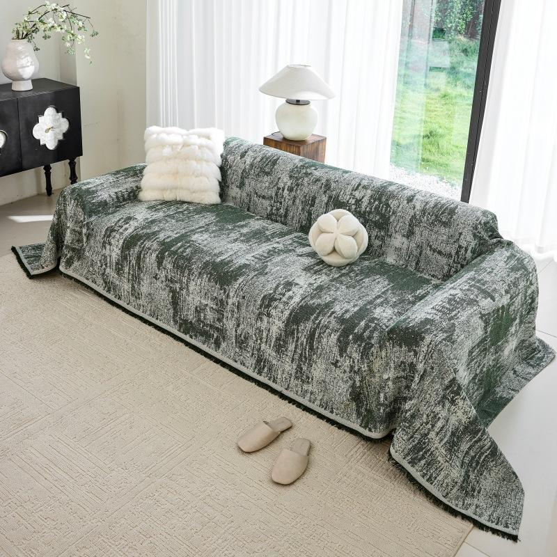 Premium Linen Sofa Cover Universal All Season Full Coverage Sofa Slipcover High Quality Protective Furniture Cover