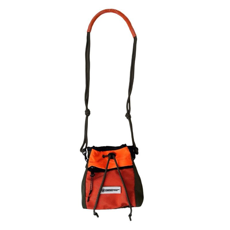Trendy Orange Nylon Shoulder Bag For Kids Fashionable Summer Sling Backpack оранжевый