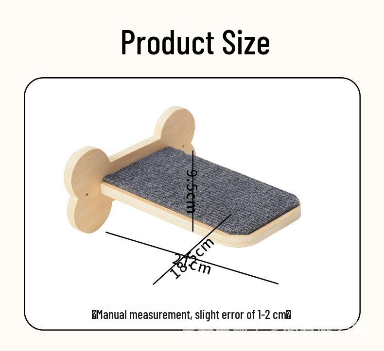 In-Stock Wall-Mounted Cat Tree with Hammock, Jumping Platform, Ladder, & Scratching Board