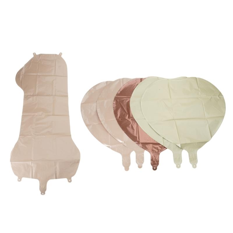 6Pcs Cream Color Number Balloon Set Beige Caramel Number 0-9 Balloon Foil Helium Ball Birthday Wedding Party Decoration