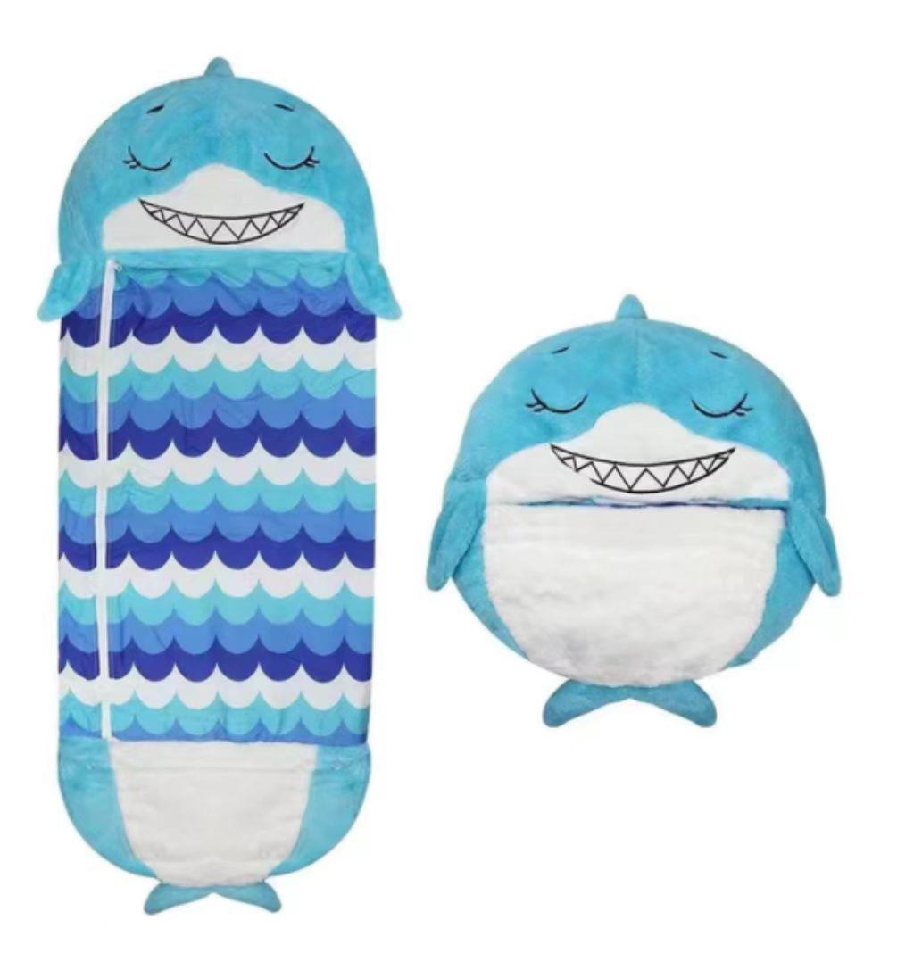 

Детский спальный мешок Anti-Kick с изображением мультяшных животных и складной подушкой Small 135cm