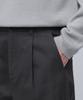 MUSINSA STANDARD One-Pleat Regular Fit Chino Pants [Dark Gray]