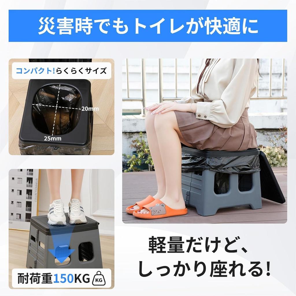 Udoric Portable Emergency 150kg Load with Keeps Easy To Ideal for Nursing Outdoor Power Construction and Includes 10 Coagulants and 10 Waste Bags