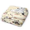 New Rakko Chiikawas cartoon Blankets Lightweight Thin Flannel  Relax Throw Blanket Machine Washable