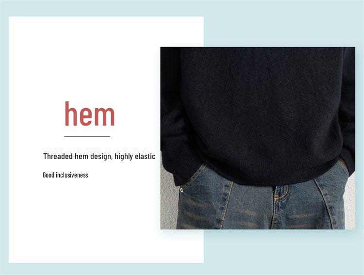 Men's Trendy Loose Henley Knit Pullover for Autumn/Winter 2025