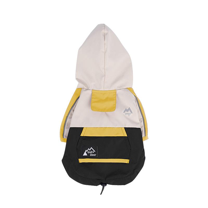 Dog raincoat pet four seasons waterproof going out jacket Teddy Schnauzer dog clothes anti-fouling and anti-dirty outer clothing