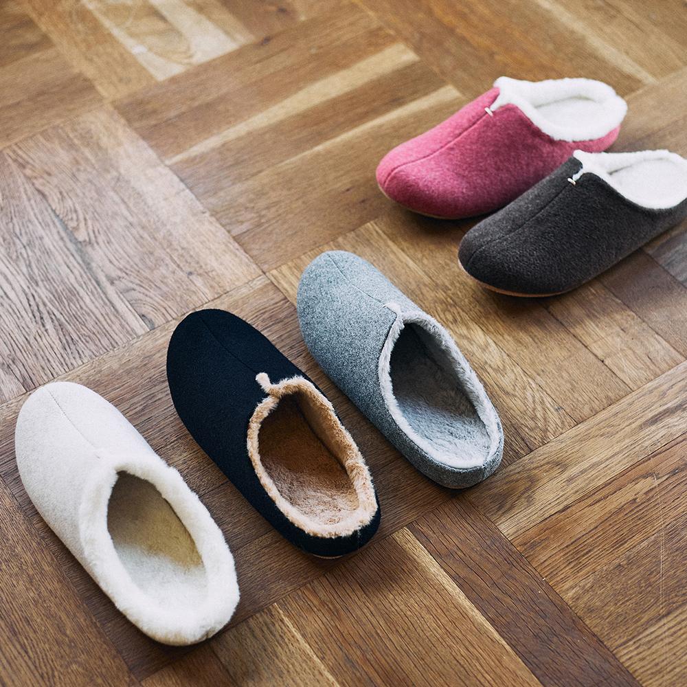 Frontier Sheep Fur Slippers - Ivory