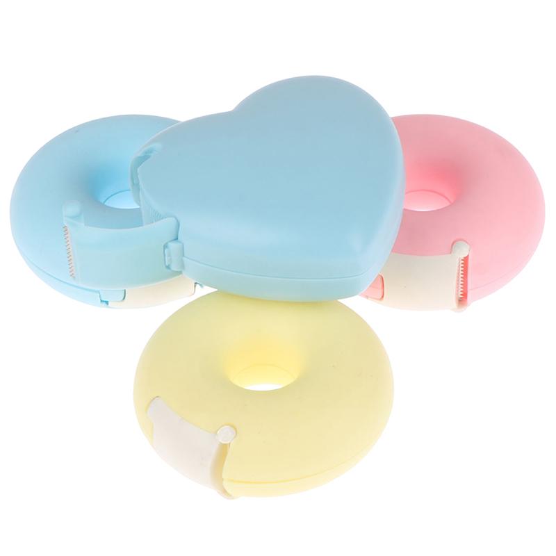 1Pc Donut Heart-Shaped Tape Dispenser Cutter For Eyelash Extension Tape