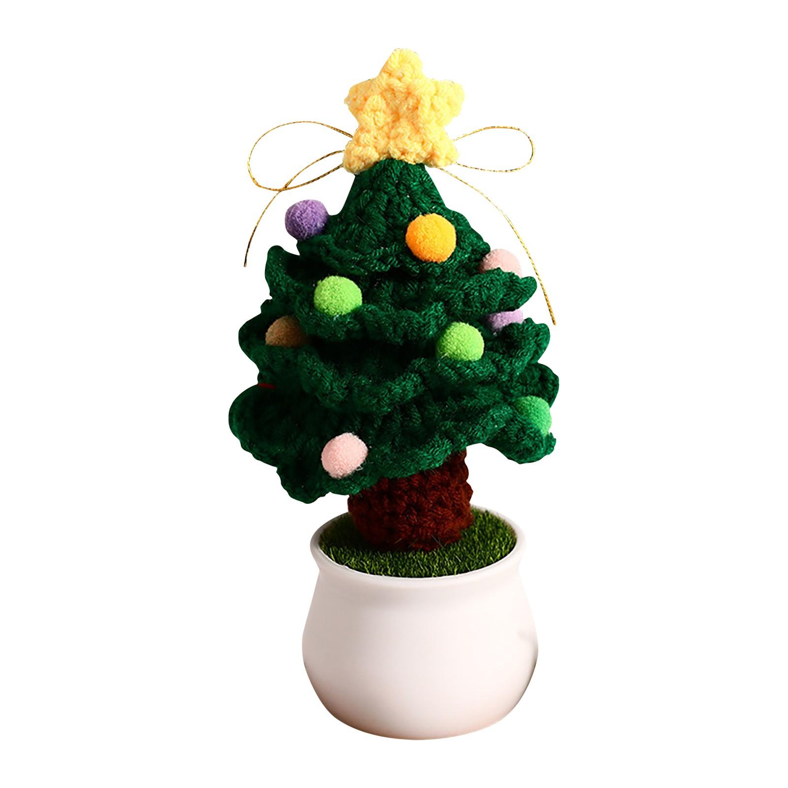 Вязаные крючком рождественские елки — фото 3