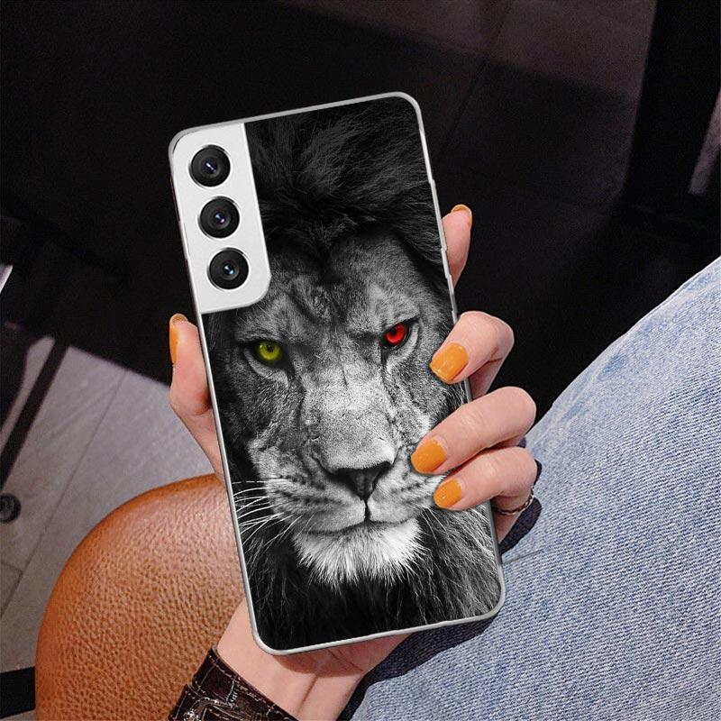Lion Alpha Male Cub King Phone Case For Samsung Galaxy S24 S25 Edge S26 Ultra S23 S22 S21 Plus S20 FE + Personalized Print Cover