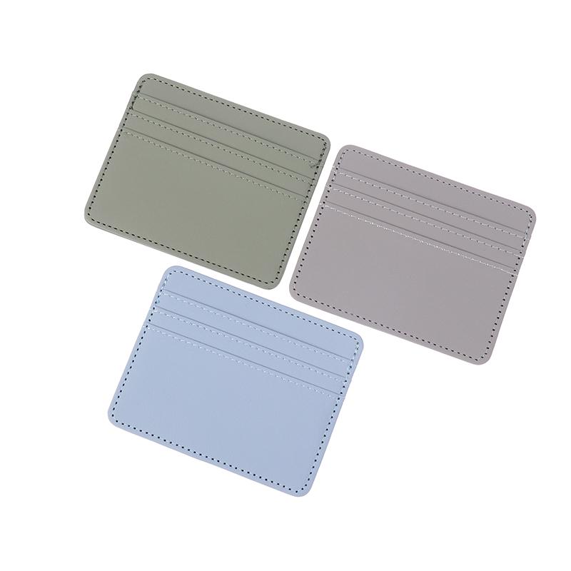 Mini Ultra-Thin Leather Wallet 4 Slots Cardholder Slim Bank Credit Card Holder Men'S Business Small Id Case For Women Purse