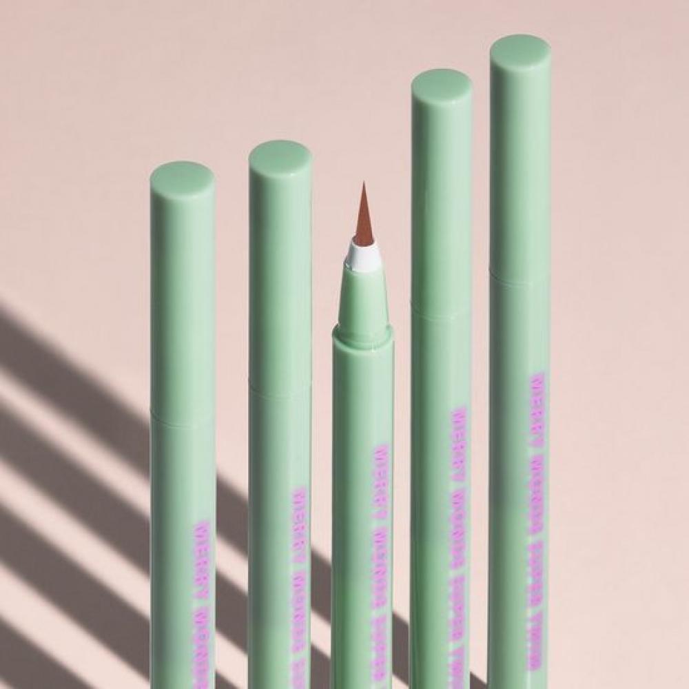 Merrimonde [poyonyon Pick] Marymond Super Split Pen Eyeliner 6 Colors New Warm Latte