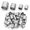 10-20pcs/lot 2-10mm Stainless Steel Leather Cord Clasp Crimp End Caps For Necklace Bracelet Connectors Jewelry Making Supplies