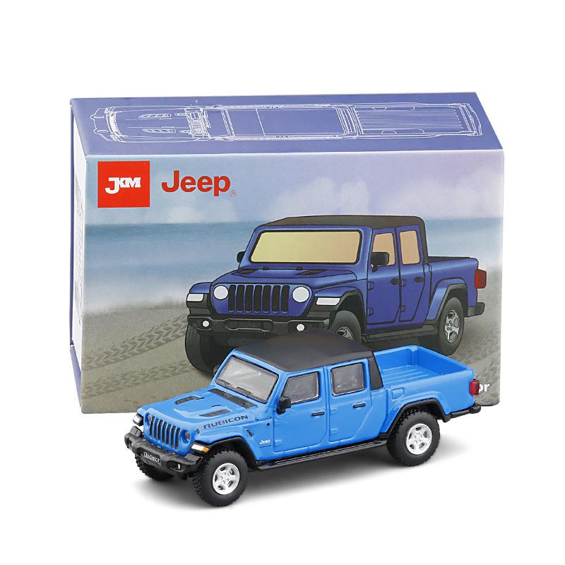 1/64 Jeeps Gladiator Rubicon Alloy Pickup Car Model Diecast Metal Off-road Vehicle Car Model Simulation Miniature Scale Toy Gift