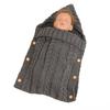 Sleeping Knitted Bag Newborn Baby Autumn Winter Button Stroller Bag Sleeping