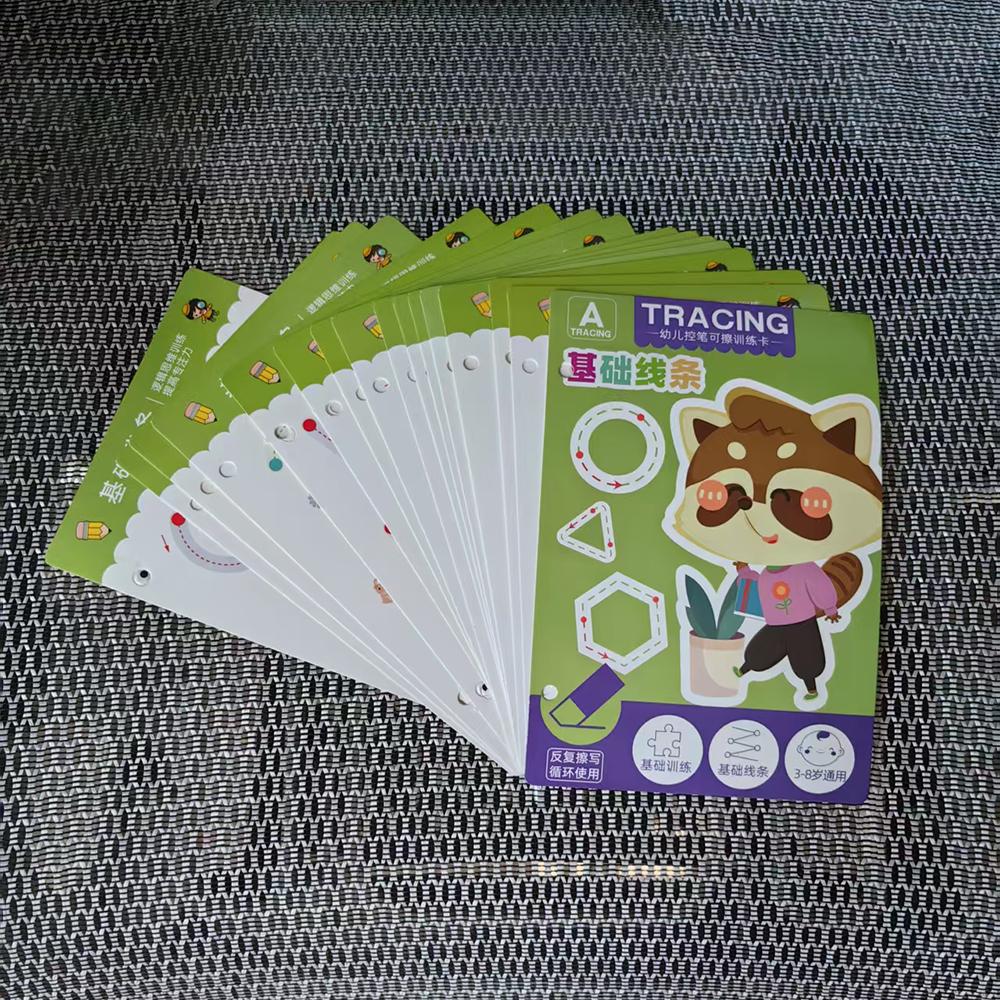 Toddler Pen Control Coaching Workbook Baby Magical Tracing Practice Copybook Reusable Writing Drawing Learning-Focused Picture Books