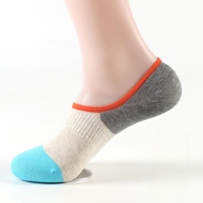 Casual Socks for Autumn and Winter, Thin Cotton Sock Covers, Jacquard Sweat-absorbing Sports Cotton Socks, Men's Casual Boat Socks, Breathable