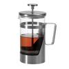 HARIO Hario-7 Press Coffee Maker, Heat-Resistant Glass, Stainless Steel, 600ml Capacity, Hairline Silver, THSV-4-HSV