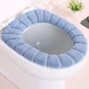 20 pezzi Cuscino per sedile WC per uso domestico Inverno Ispessito Peluche Cuscino per sedile WC Scalda sedile WC Coprisedile per WC