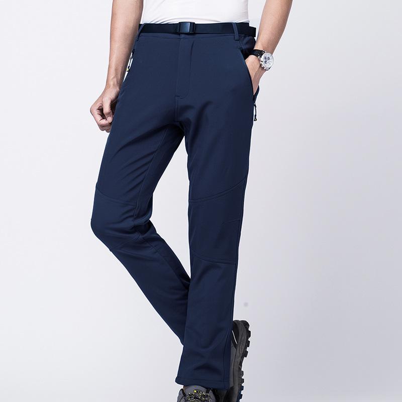 Winter Fleece-Lined Windproof Waterproof Hiking Pants for Men & Women – Softshell, Warm, Ideal for Couples