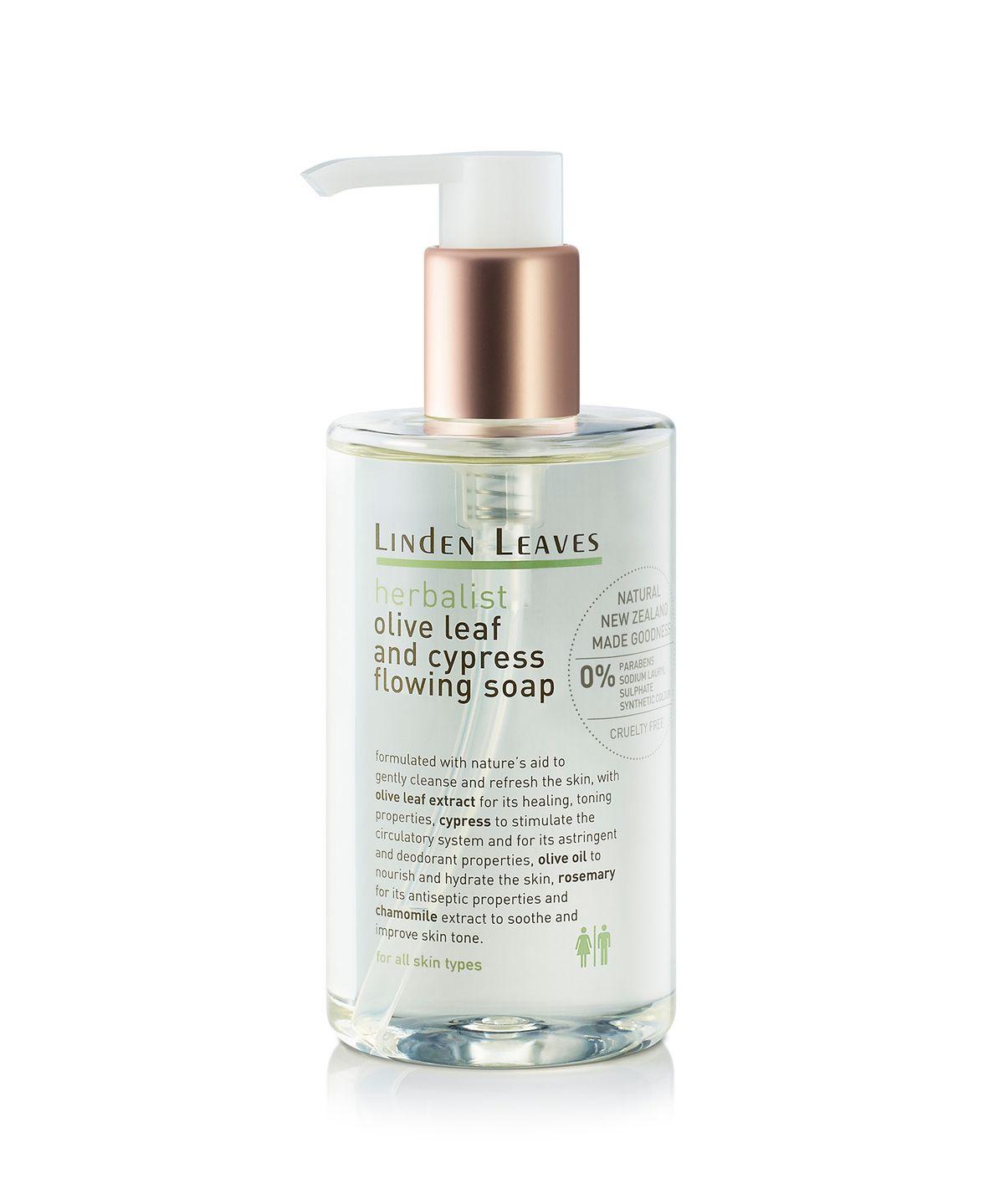 Herbalist Olive Leaf & Cypress Flowing Soap 300ml