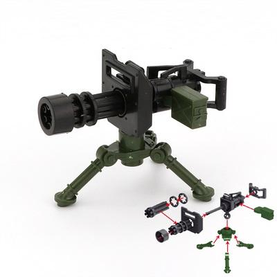 Military Plastic Weapons Mortar M2 Heavy Machine Gun MK19 Grenade SWAT Pack City Bricks Minifigurine Building Block Children Toy