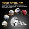 Aluminum Alloy& Stainless Steel Silver Hood Pin Lock Clip Auto Car Covers Accessories 2Pcs/Set Silver Push Button Quick Release