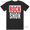Rockshox Baumwoll T-Shirt Klassisch Vintage Gewaschen Weich Unisex Grafik Stilvoll Vielseitig Lässig Mann Bequem Streetwear