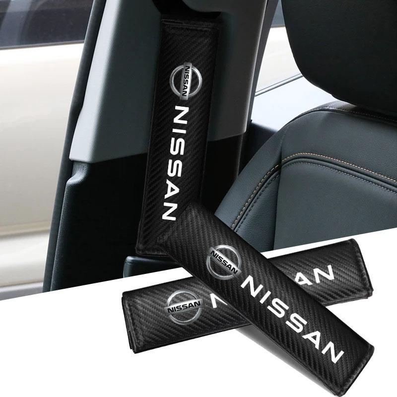 Car Seat Belt Shoulder Protector Cover Pad For Nissan Qashqai Sylphy Tiida Altima Teana X-Trail Leaf Juke Sentra Accessories U12