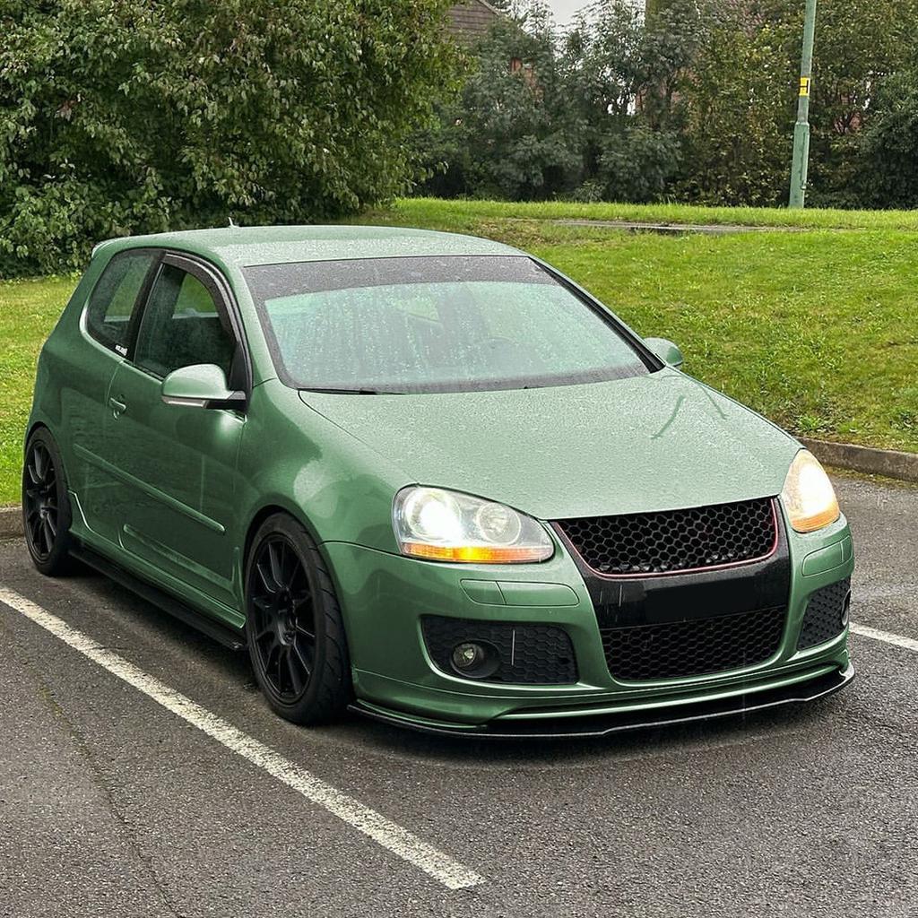 JQTYB1 Car Front Bumper Lip Spoiler For VW Golf 5 MK5 GTI Jetta MK5 GLI 2003-2009 Diffuser Splitter Body Kit Lower Bumper Protector