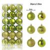 24Pcs 3cm Christmas Balls Christmas Tree Decoration Xmas Hanging Tree Pendants Home Party Christmas Tree Decor New Year Gifts