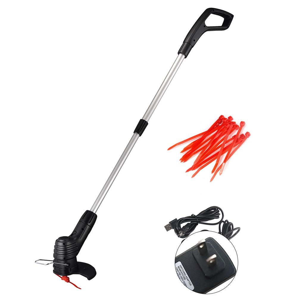 Portable Electric Grass Trimmer Cordless Lawn Mower Telescopic Pole Weed Eater For Garden Pruning Cutter Tools