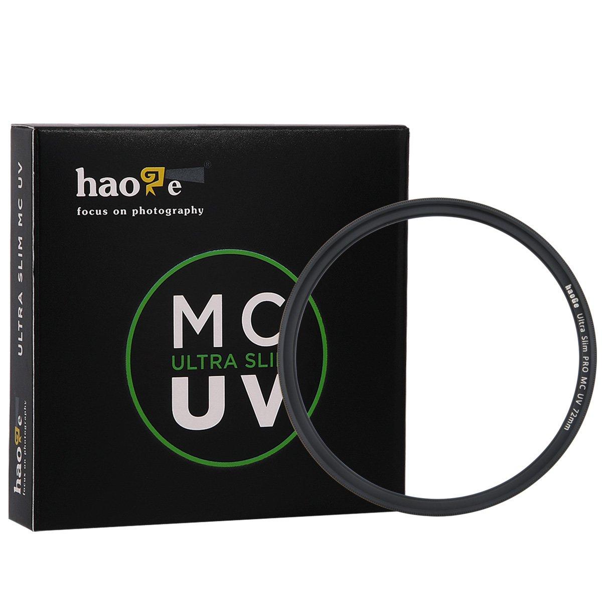

Haoge 72mm Ultra Slim MC UV Protection Ultraviolet Lens Filter for NIKKOR and IF Lenses Multi-Coated AF-S 18-200mm f3.5-5.6G II, 16-80mm f2.8-4E,