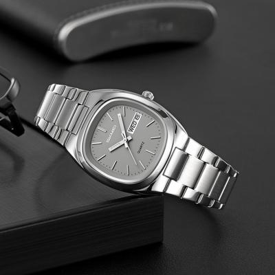 Luxuriöse quadratische Uhr für Damen Wasserdicht Leuchtend Datum Damenuhr Edelstahl Quarz Damenuhren Weiblich Reloj