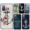 Anker Meer Strand Handyhülle Für Samsung Galaxy S25 Ultra S9 S10 S20 FE S21 S22 S23 Plus S24 Ultra Rückseite