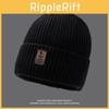 Beanie Cap Knitted Hat Winter Protection Solid Color Caps Outdoor Unisex Gift