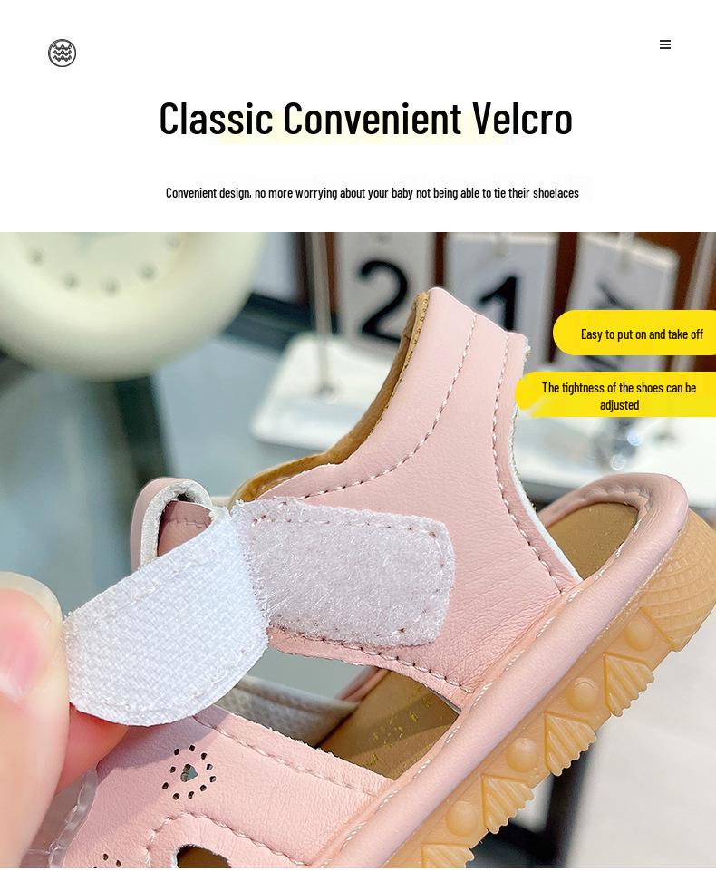 Infant Summer Sandals: Non-Slip Soft Sole, Closed Toe, Cartoon Design, Light-Up Squeaky Shoes