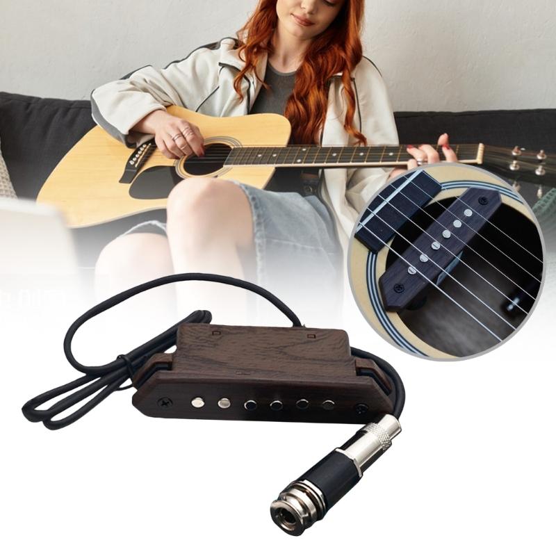 Sound Hole Magnetic Pickup Transducer Replacement Magnetic Transducer Sound Hole Pickup Humbucker Guitar Accessories