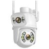 8MP 4K PTZ Wifi IP Camera Dual Lens Security Protection Ai Human Monitor Outdoor Waterproof Night CCTV Video Surveillance Camera
