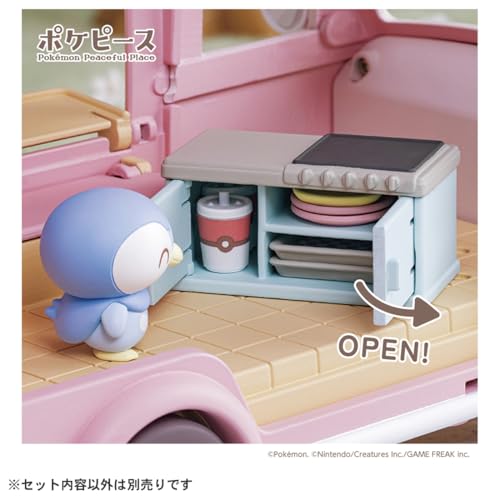 TAKARA TOMY Pokemon Poke Piece Let's Help Out! Mogumogu Kitchen Car