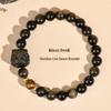 Obsidian Lion Dance Single-Loop Bracelet: Trendy Unisex Bestseller