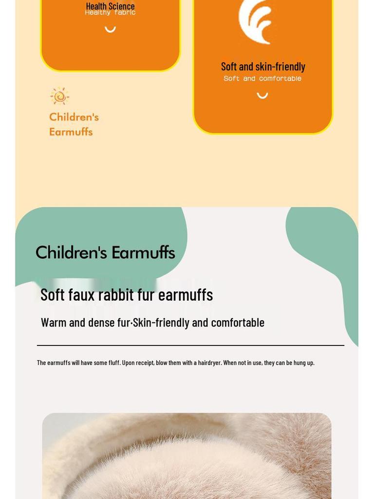 2023 Autumn & Winter Cute Pom-Pom Solid Color Children's Earmuffs - Cozy Ear Warmers & Protection
