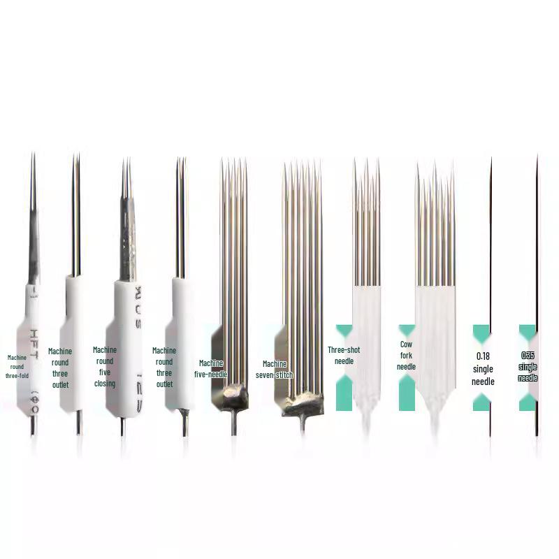 Semi-Permanent Embroidery Needle Set: Mist Eyebrow, Single Needle Cap, 5-Needle Row, Round 3-Needle, Tattoo Tools for Eyebrows.