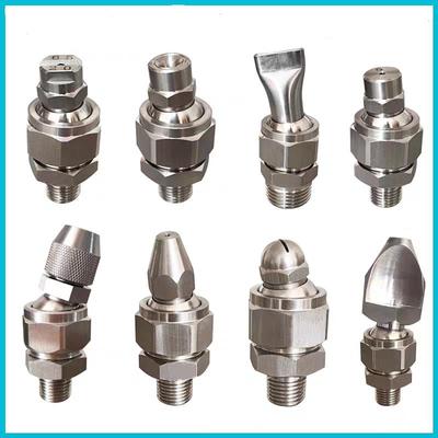 1pcs Stainless Steel 155 Universal Nozzle Joint Adjustable Base Flat Fan Spray Nozzle