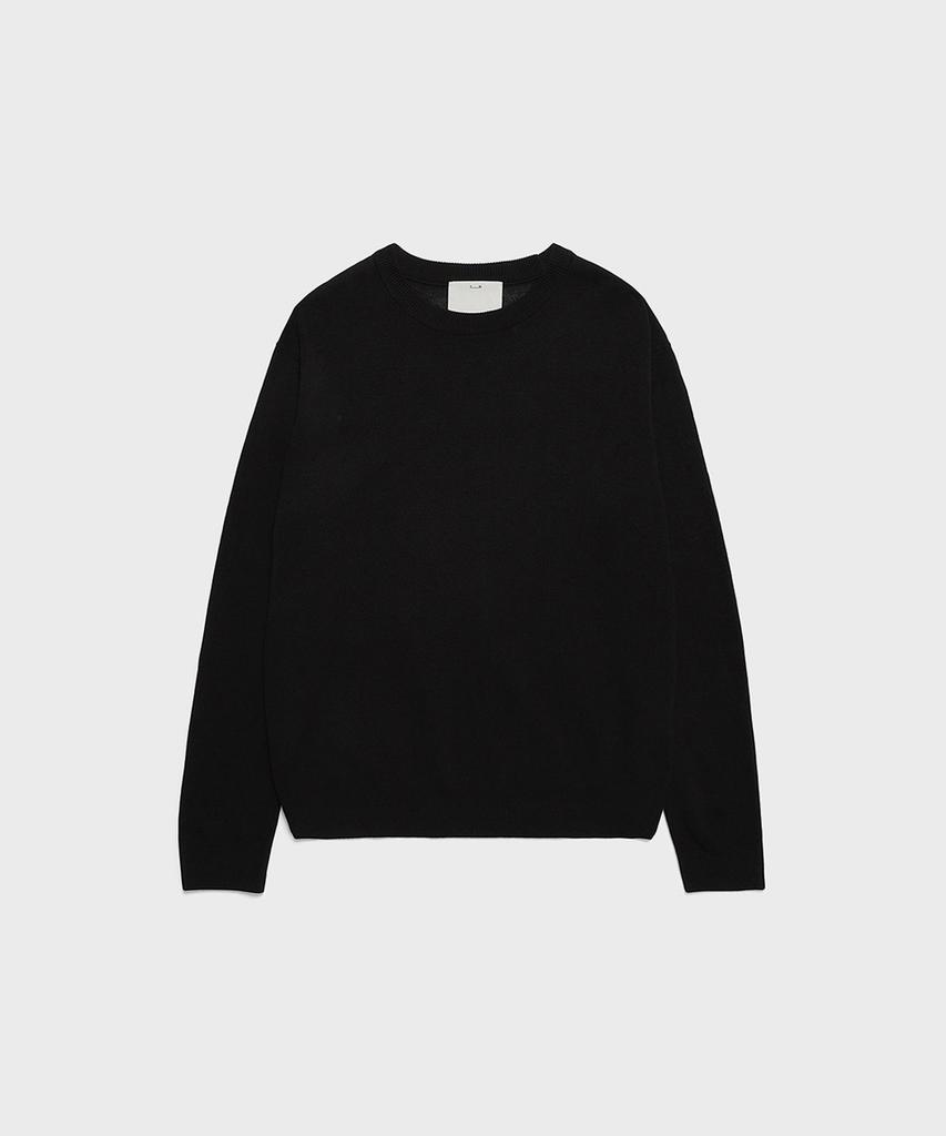 STCO Codigallery Light Material Round Knit Black (Regular Fit)_Cktva04Nsb